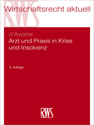 cover image of Arzt und Praxis in Krise und Insolvenz